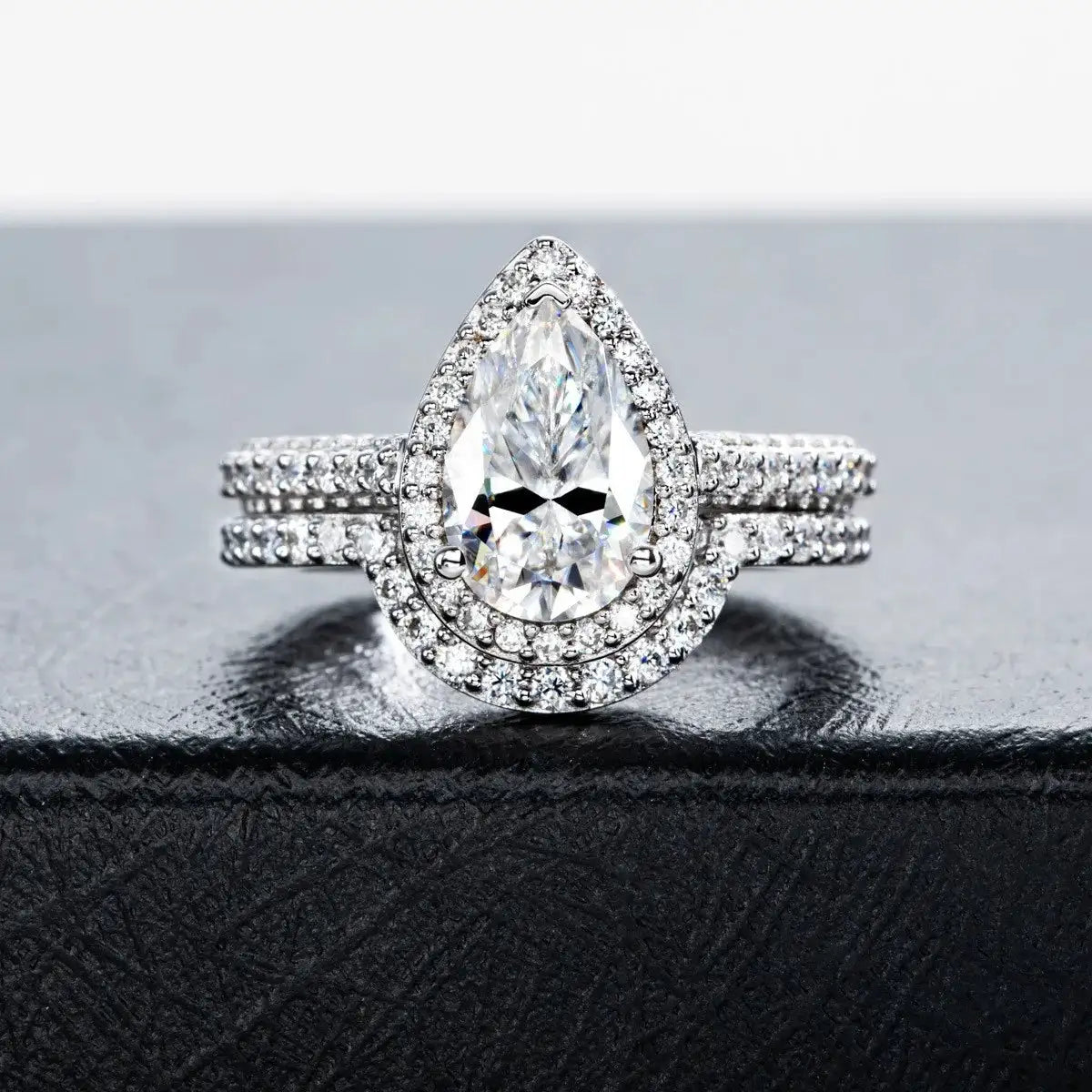 Moissanite Pear Engagement Ring — product image 5