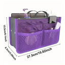 Makeup Bag - Foldable Double Zipper Travel Case