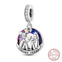 Sterling Silver Moon Mermaid Turtle