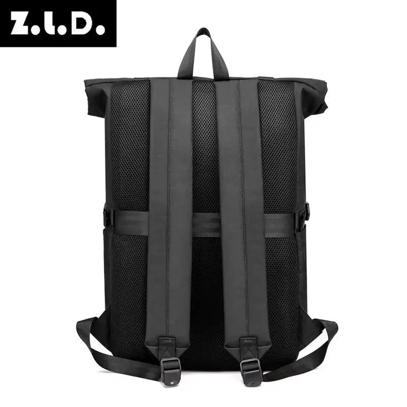 Men's 15.6 Inch Laptop Backpack Roll Top Waterproof School Bag Leisure Outdoor Travel Bag Stylish Commuting bag