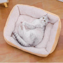 Soft Square Plush Pet Bed for Ultimate Comfort for Pets
