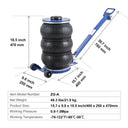 Ton Heavy Duty Air Bag Jack SUV