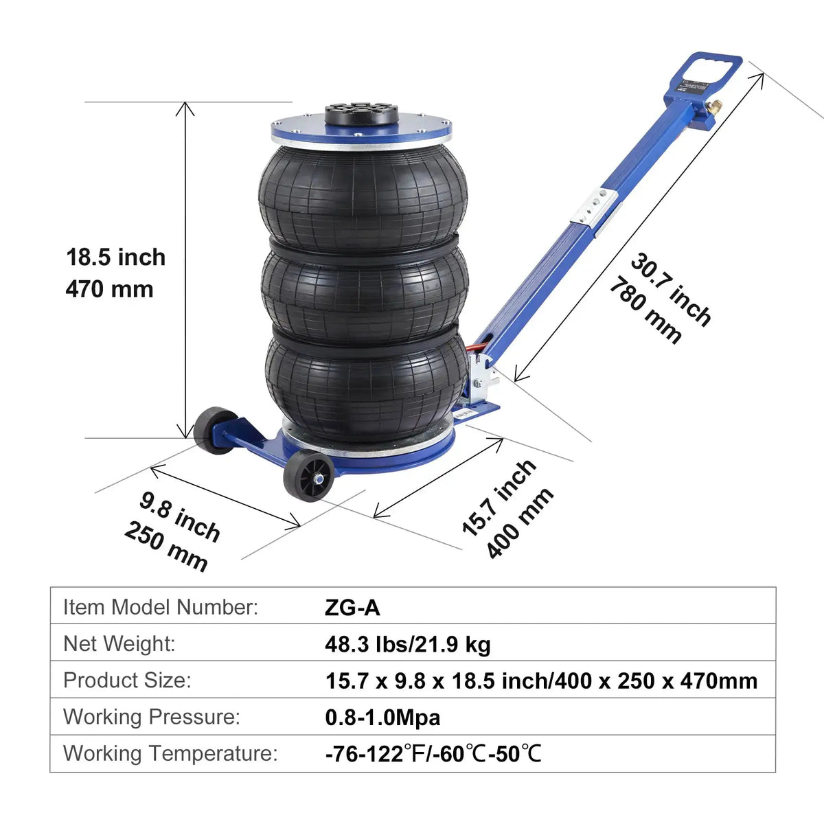 Ton Heavy Duty Air Bag Jack SUV — product view 8