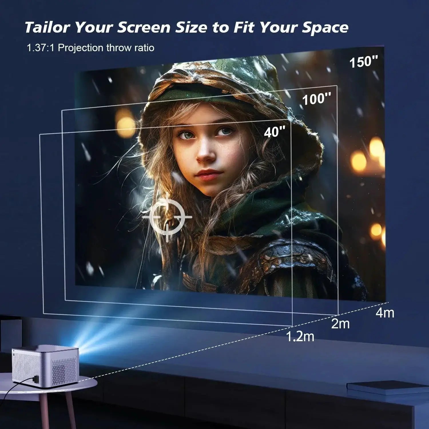 Magcubic 580ANSI Android 11 4K Projector WiFi 6 Pro