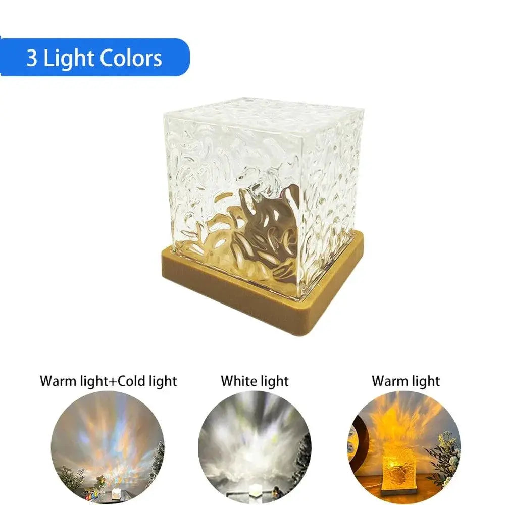 Colorful Water Ripple Projector Lamp for Home Decor Gifts