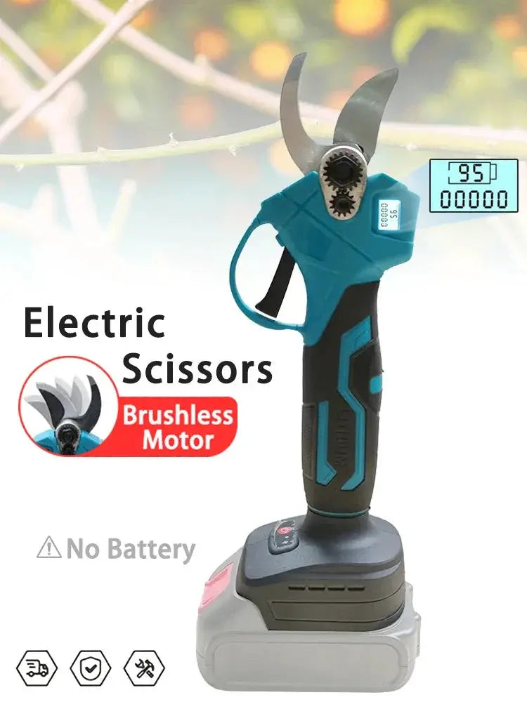 Cordless Brushless Electric Pruning Shears With LED Display
