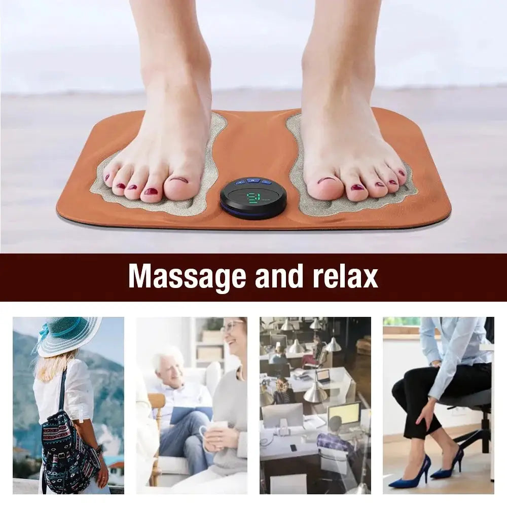 Smart 3D Foot Massage Pad Feet Massager Improve Blood Circulation Foot Massager Relax Muscles Slim Legs Rechargeable Foot Pad