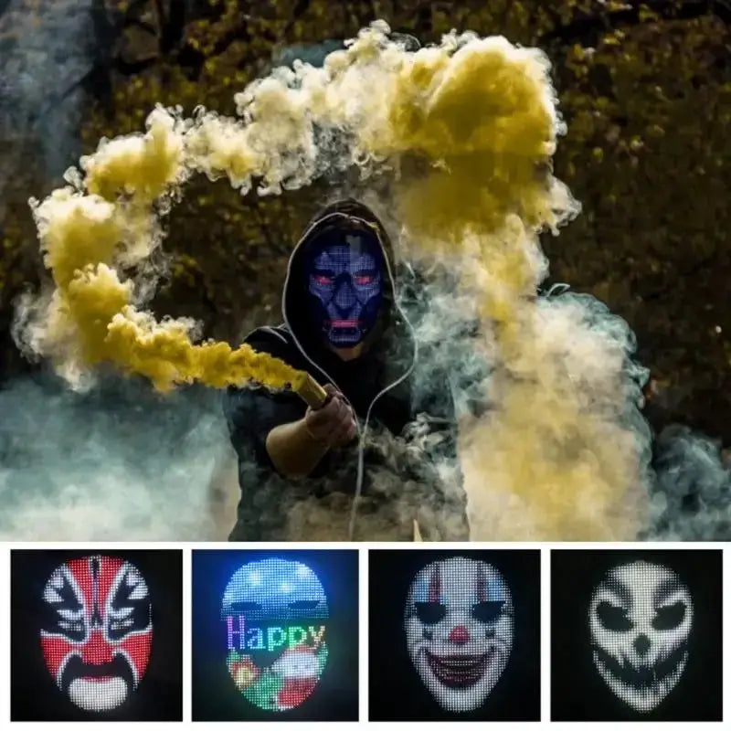 Bluetooth App Controlled LED Light Up Carnival Mask
