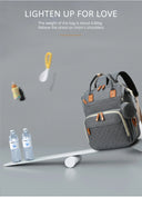 USB Mummy Bag Diaper Bag Backpack Waterproof Large Capacity