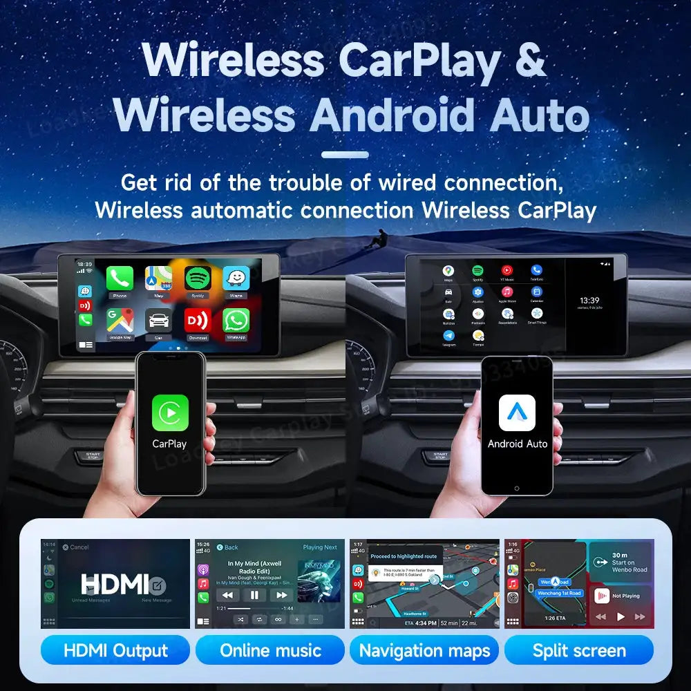 8+128G Carlinkit Tv Box Android 13 Wireless Carplay Car Box Mini Android Auto Wireless Adapter Qualcomm 8cores Fota Upgrade HDMI