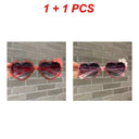 Cute Heart-Shaped Kids Sunglasses with UV Protection Glasses