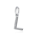 Sterling Silver Charm A-z Letters