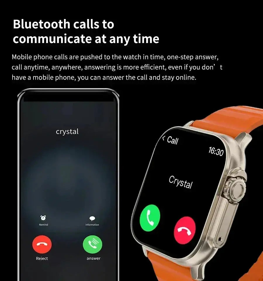 Laxasfit T900 Ultra Bluetooth Smartwatch Health Monitoring