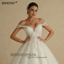 Ivory Glitter Wedding Dress for Bride