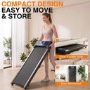 2.5HP Quiet Incline Treadmill With Handle Bar For Home Gym Cardio