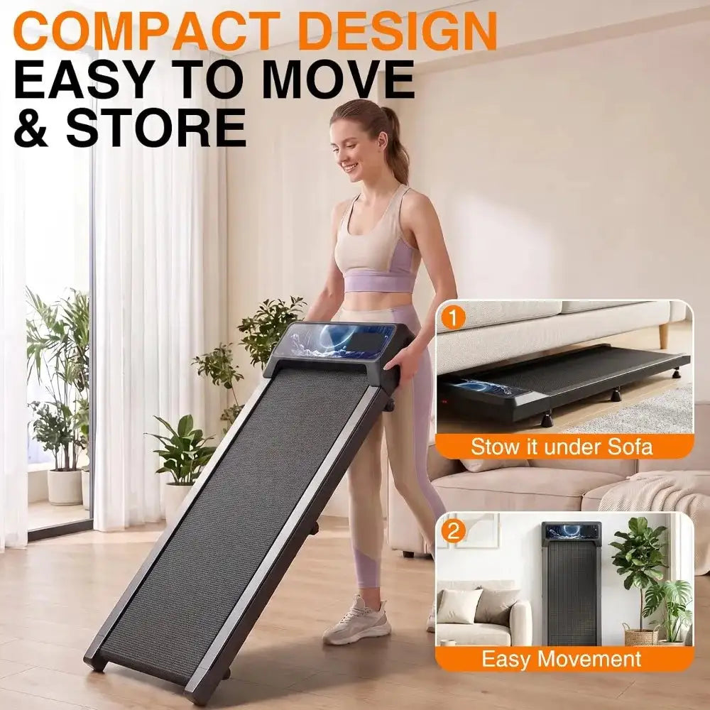 Walking With Incline Pad And Handle Bar, 2.5HP Low Noise Treadmill, 270lbs Capacity