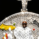 Iced Out Rocket Pendant Micro