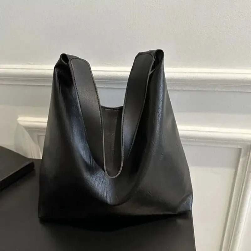 Vintage Pillow Design PU Leather Boston Handbag For Women Casual Large Capacity Shoulder Crossbody Bags Fashion Shopper Totes