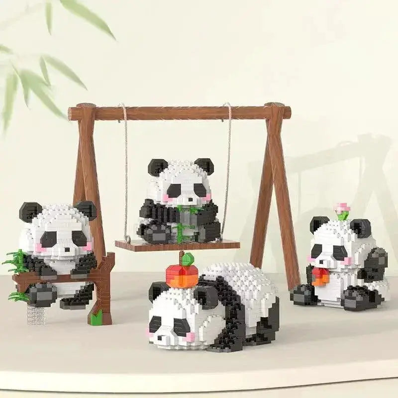 Panda Building Blocks Creative DIY Toy For Kids Fun Set