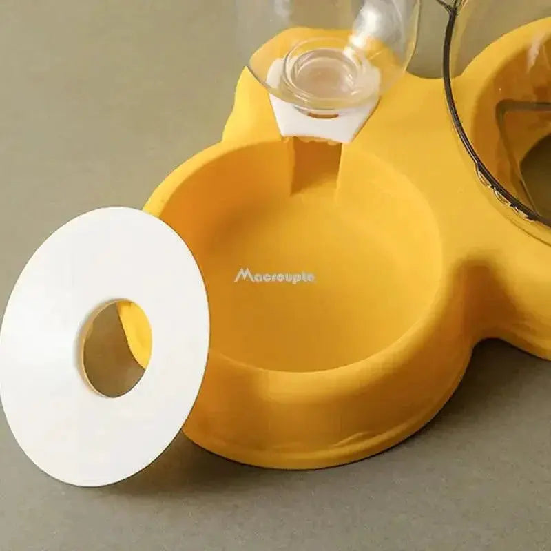 Automatic Pet Feeder and Water Fountain Double Bowl for Cats