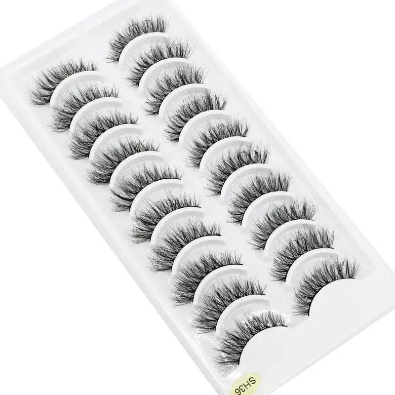 Glamorous Handmade 3D Mink Crisscross Eyelashes 10 Pairs