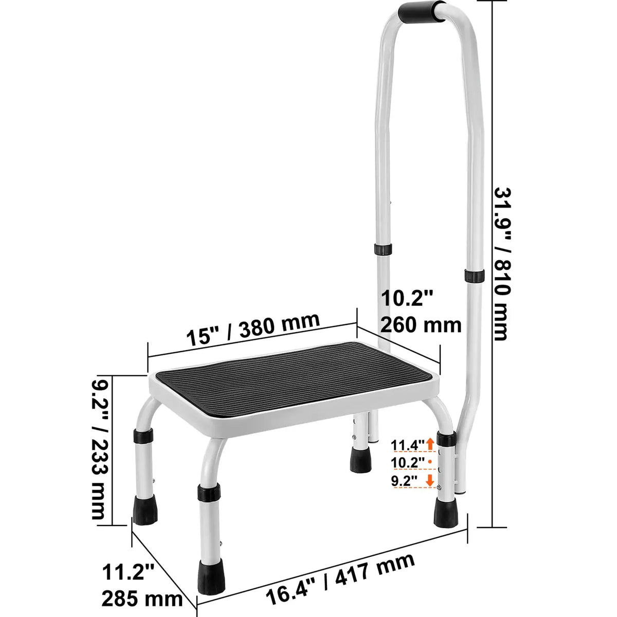 VEVOR Adjustable Height Step Stool — product view 8