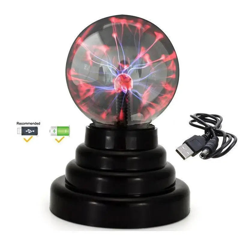 Touch Activated Plasma Ball Lamp Night Light For Kids