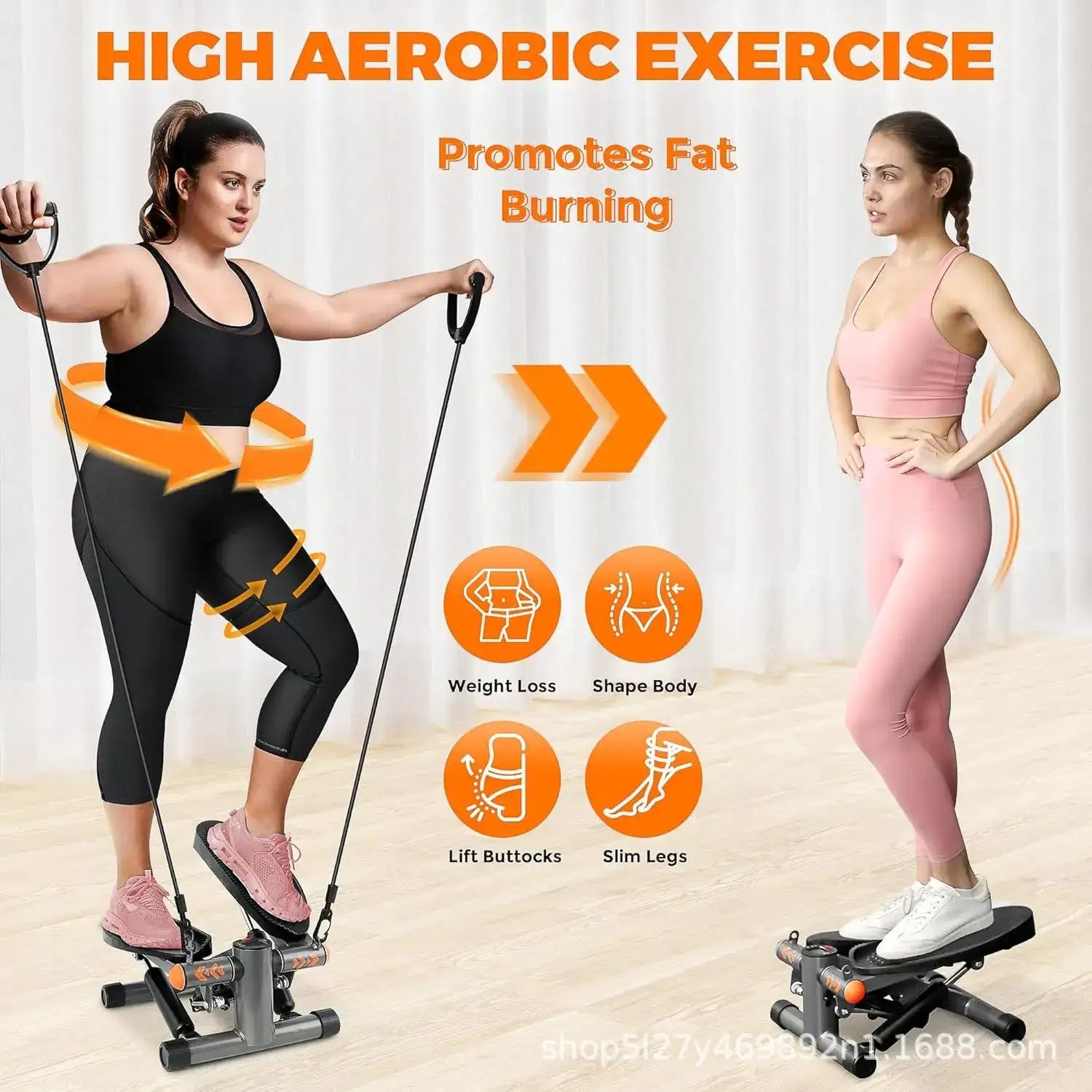 New Mini Pedal Machine Home Walking Machine Hydraulic Fitness Mountaineering Machine Step Foot Training Step