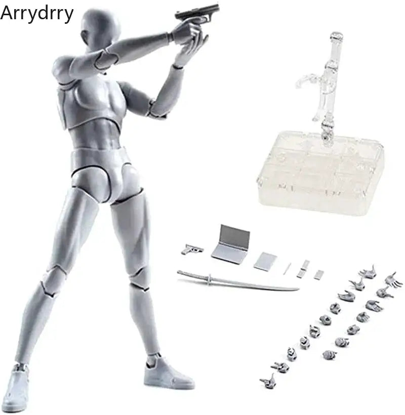 Sketch Draw Figurines Male Female Movable Body Kun Body Chan Joint Pain Anime Figure Shf Action Figure Toy Model Draw Mannequin