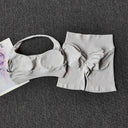 Peach High Waist Yoga Set Hip Lift Wicking