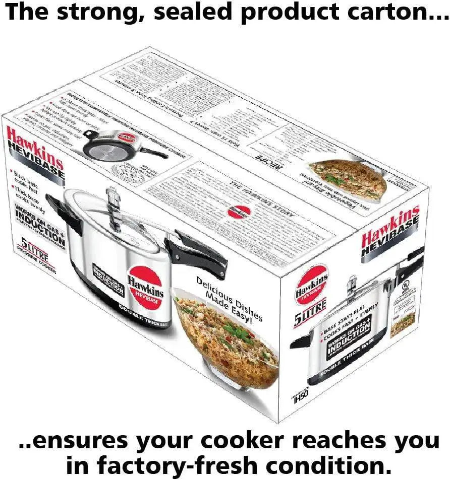 Pressure Cooker Induction Compatible 5L Hevibase Aluminum