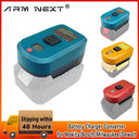 Fast Charging USB Type-C Adapter for Makita Bosch Milwaukee