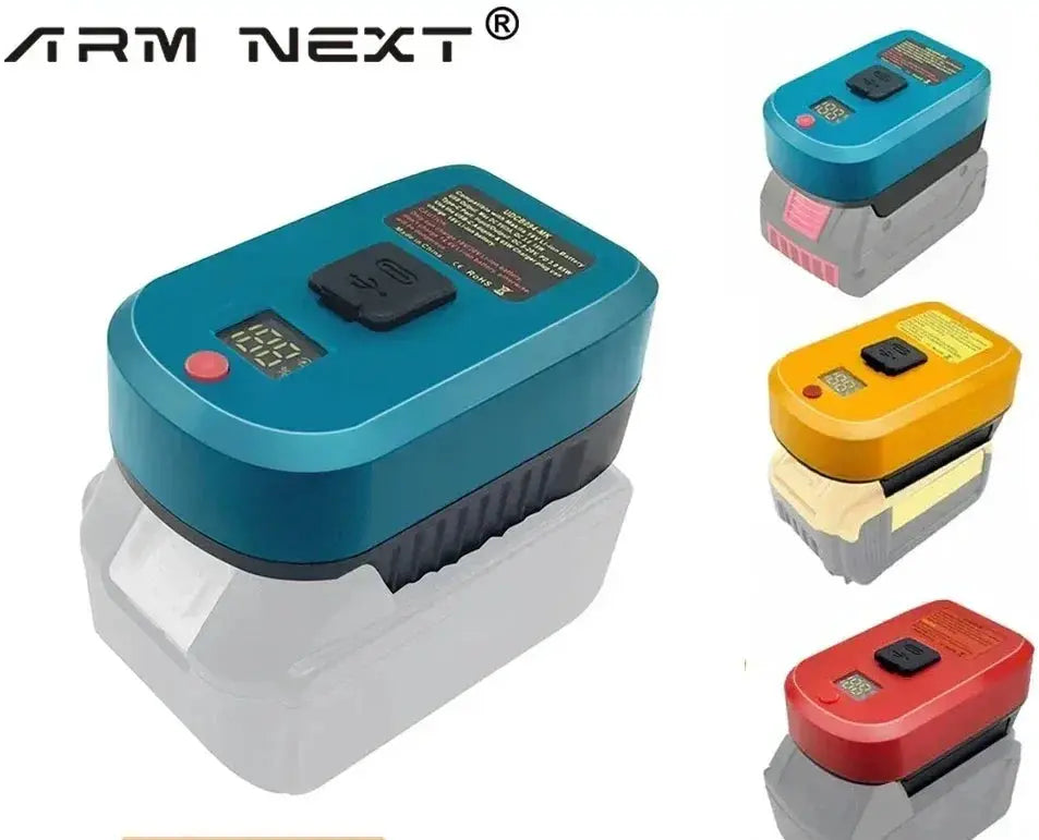 Fast Charging USB Type C Adapter For Makita Bosch Milwaukee