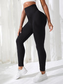 Stretchy Yoga Pants Leggings for Women, High Waist Seamless Style