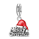 Merry Christmas Charm Bead Sterling