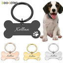 Personalized Pet ID Tag: Stylish Bone Engraved Pendant