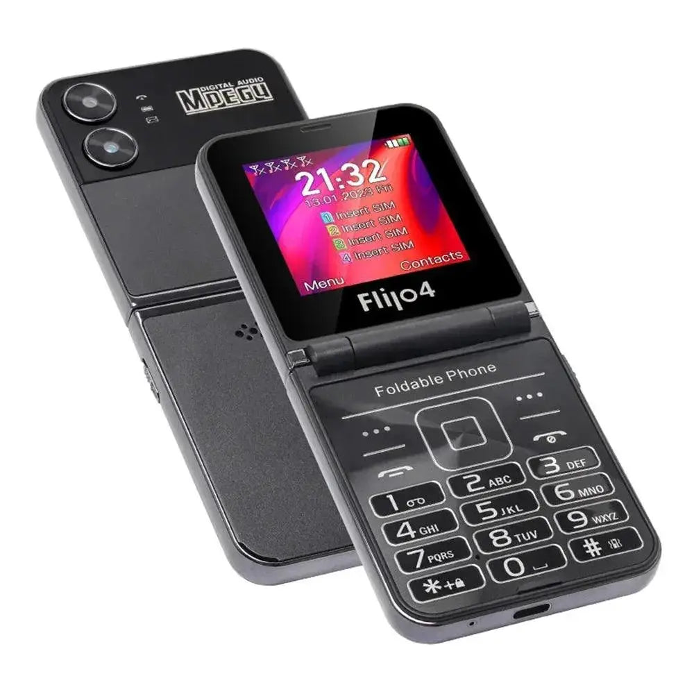 UNIWA F265 Fold Flip Phone For Elderly Dual Screen 10CP