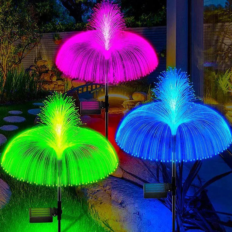 Colorful Solar Jellyfish Lights Outdoor Garden Decor