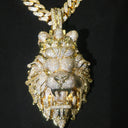 Iced Out Lion Head Crown