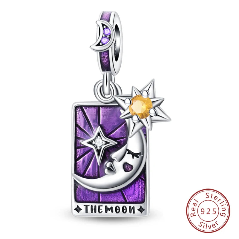 Charm Sterling Silver Tarot Card