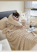 Cozy Warm Throw Blanket for Sofa and Bed