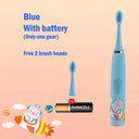 Colorful Cartoon Sonic Electric Toothbrush for Kids Waterproof