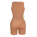 Open-Breasted Adjustable Shapewear Bodysuit for Women
