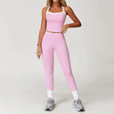 Women 2pc Fitness Set High Waist Bell Bottoms