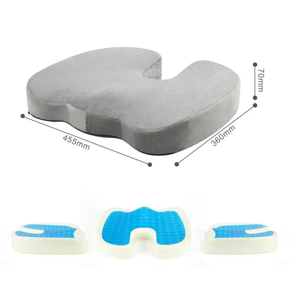 U Shaped Gel Memory Foam Travel Cushion For Tailbone Relief
