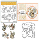 Easter Bunny Cup Cutting Dies And Clear Stamps Set Crafting