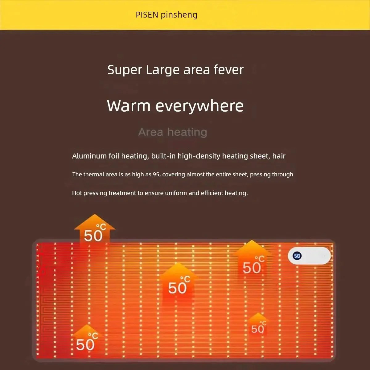 Large Heated Mouse Pad For Winter Office Comfort Mat
