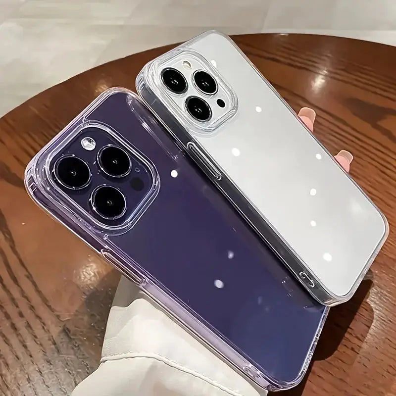 Ultra Thin Clear Acrylic Phone Case For iPhone 18 17 16 15 14 13 12 11 Pro Max Phone Back Cover Transparent Shockproof Cover