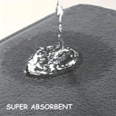 Thickened Solid Color Bathroom Flannel Foot Mat Non-Slip