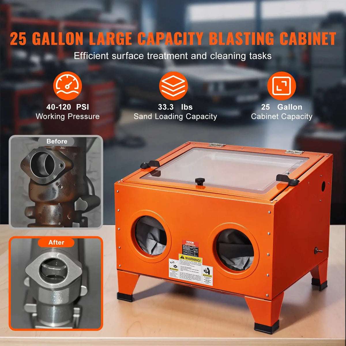 Heavy Duty Metal Rust Removal Cabinet — product view 2